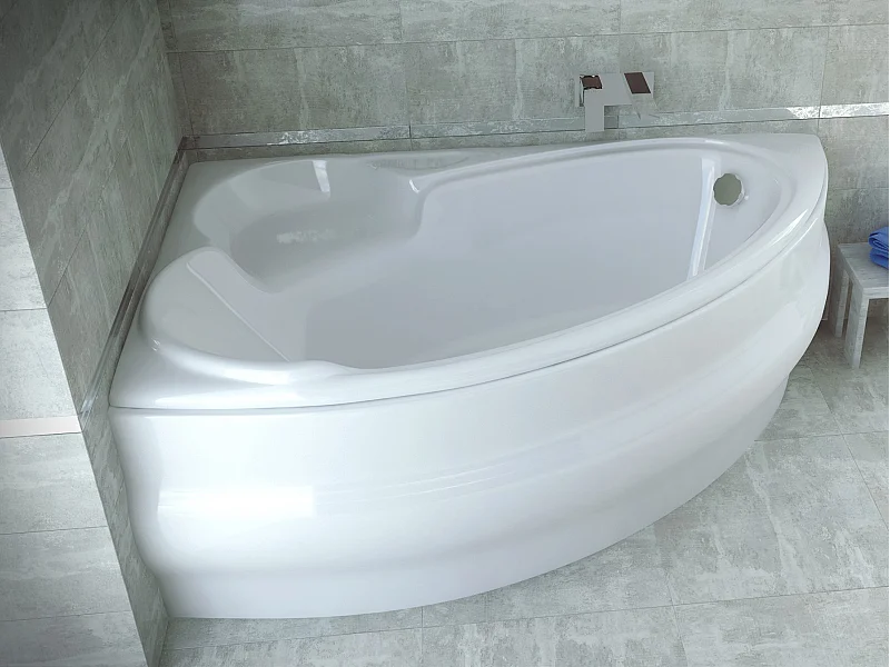 Badewanne Eckwanne FINEZJA 170x110 Links mit AcrylSchürze | Ablauf & Füße GRATIS !