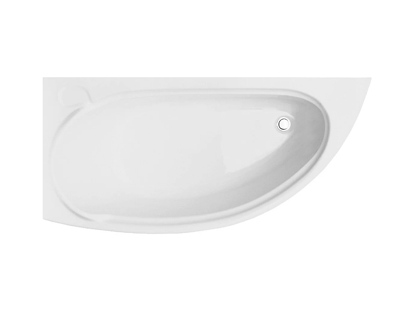 Hoekbad MINI 150x70 links met piepschuim bekleding | Afvoer &amp; poten GRATIS!