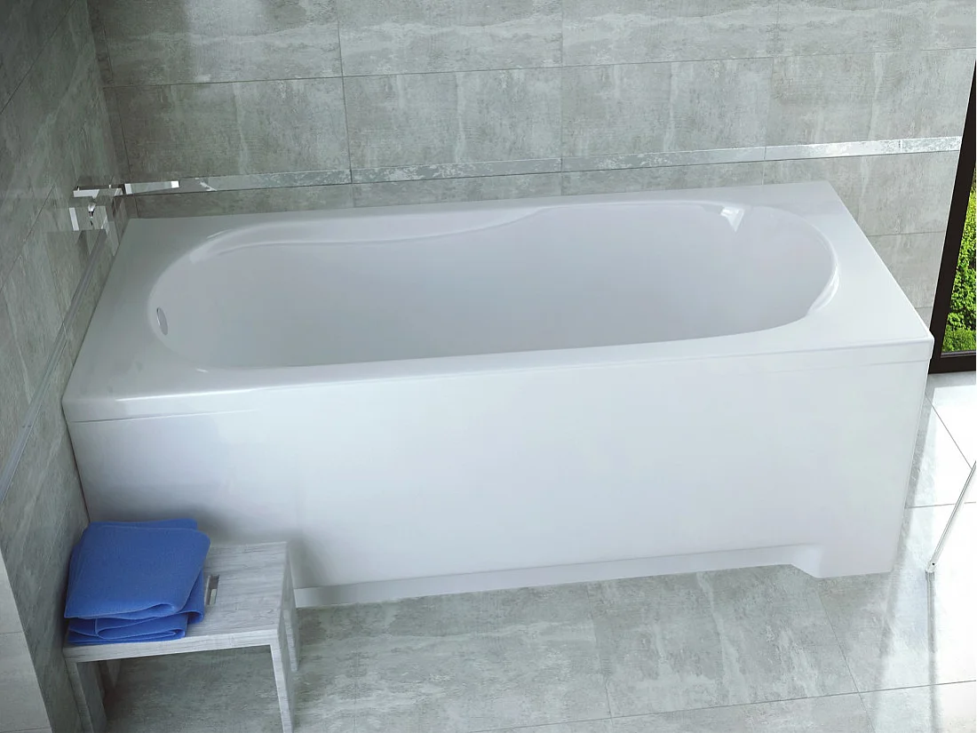 Badewanne Rechteck BONA 180x80 mit Styroporverkleidung | Ablauf & Füße GRATIS !