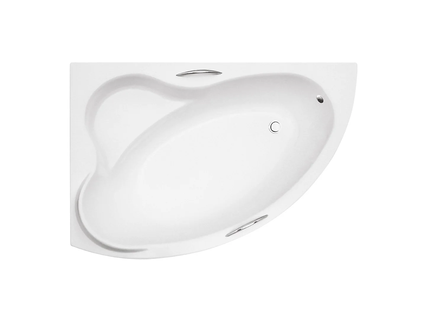 Badewanne Eckwanne ADA 160x100 Links mit Handgriffen | Ablauf & Füße GRATIS !