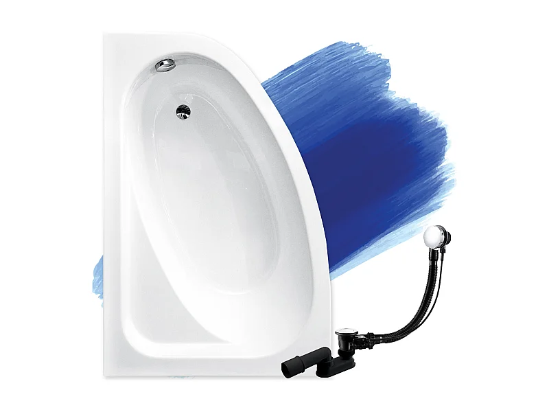 Hoekbad CORNEA 150x100 links | Afvoer &amp; voeten GRATIS!