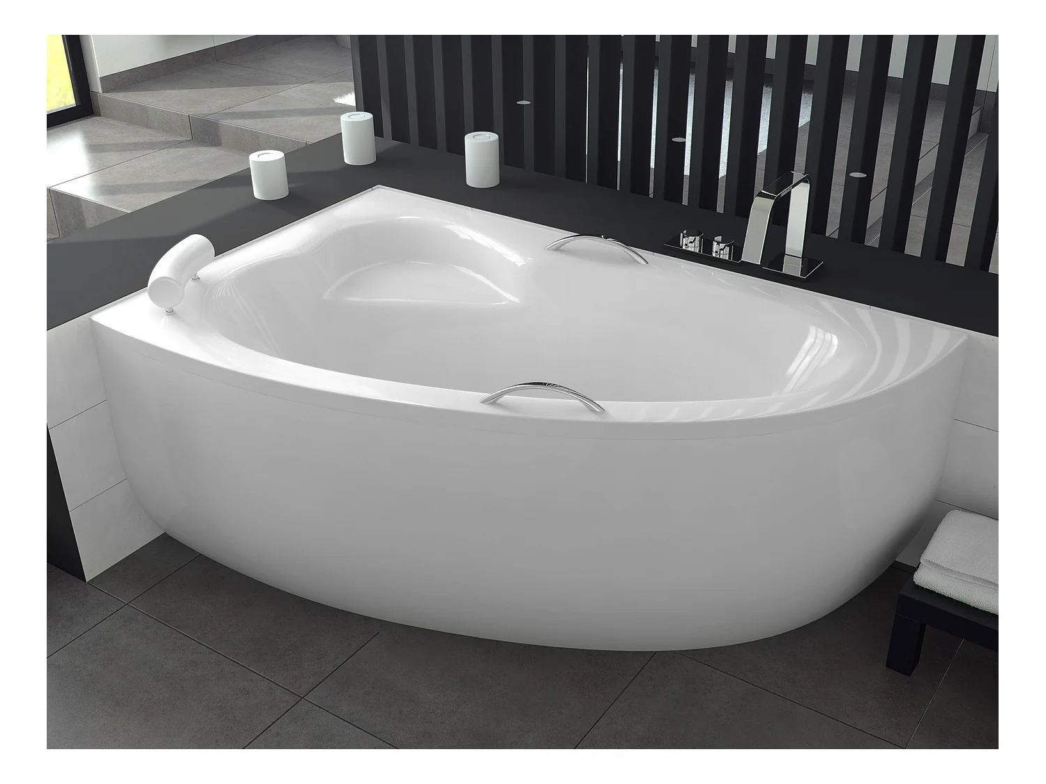 Hoekbad NATALIA PREMIUM 150x100 links | Afvoer &amp; poten GRATIS!