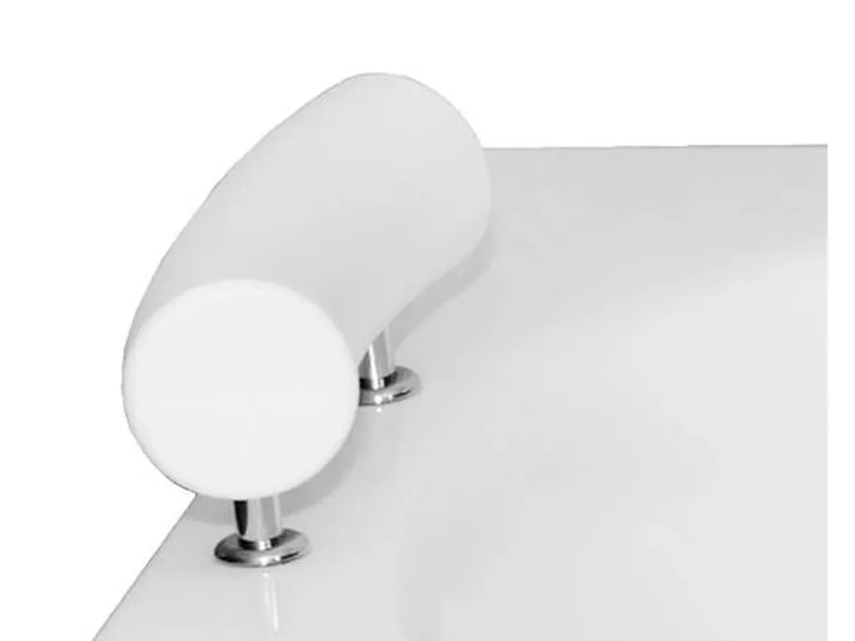 Baignoire rectangulaire 160x75 TALIA PREMIUM acrylique blanc + Support stabilisateur en polystyrène + Poignées + Repose Tête + Pieds + Vidage à chromé