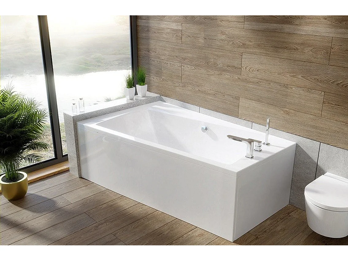 Badewanne Eckwanne INFINITY 170x110 Links | Ablauf & Füße GRATIS !