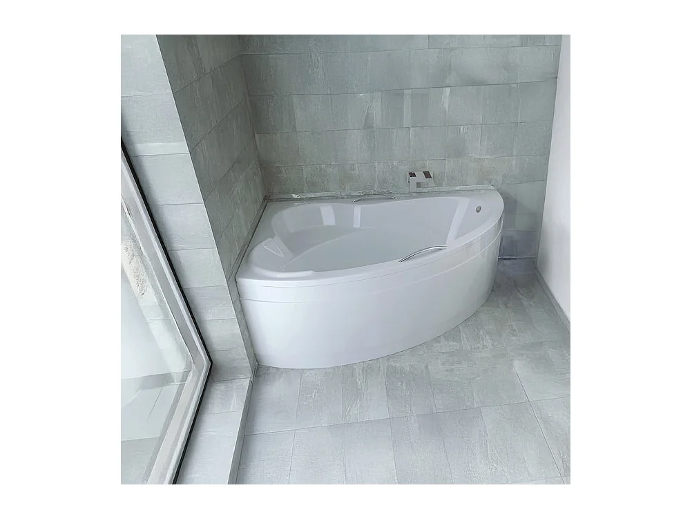 Badewanne Eckwanne ADA 140x90 Links mit Styroporverkleidung | Ablauf & Füße GRATIS !