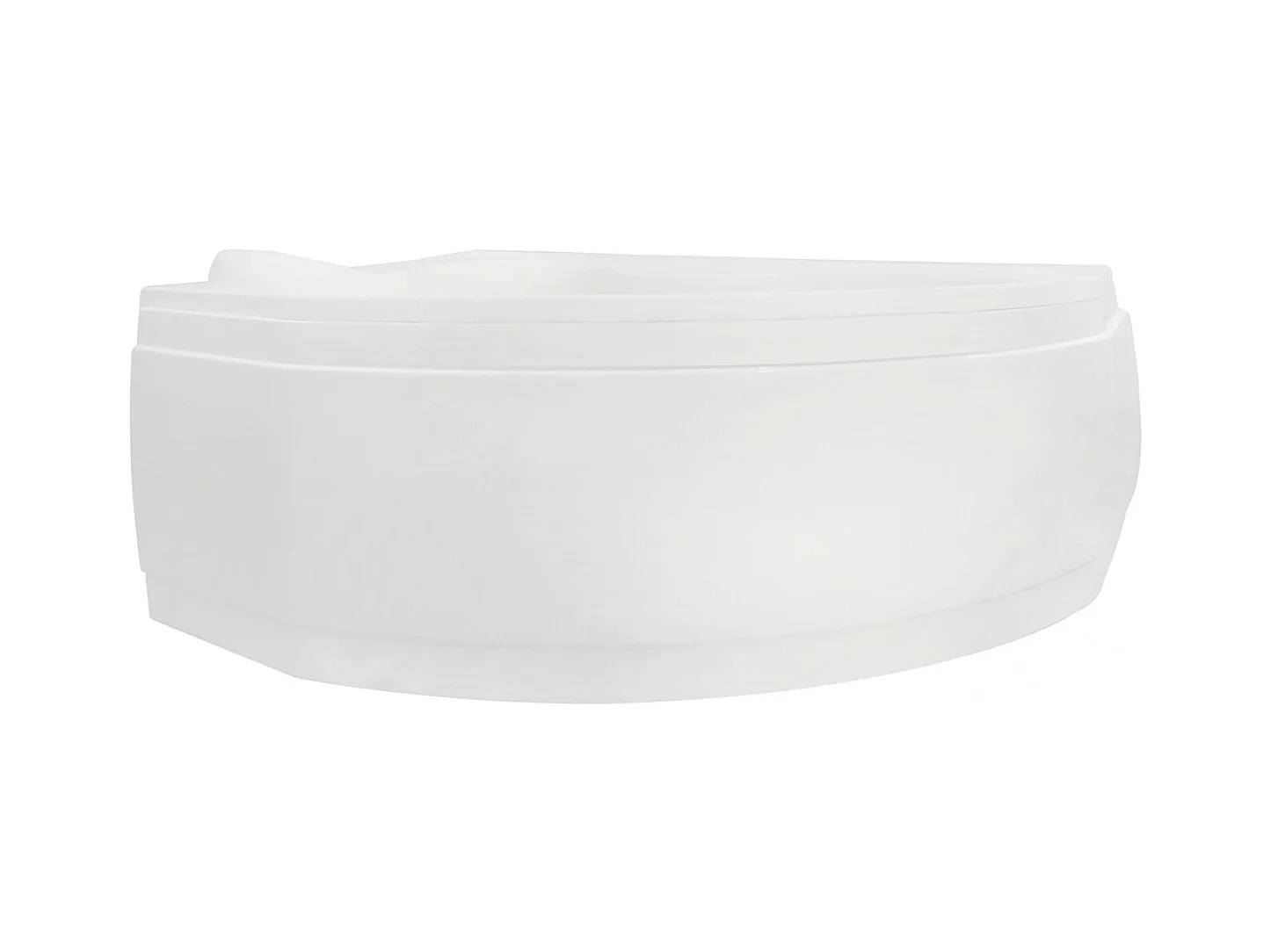 Baignoire asymétrique 166x107 Gauche DELFINA acrylique blanc + avec Tablier + Pieds + Vidage à chromé