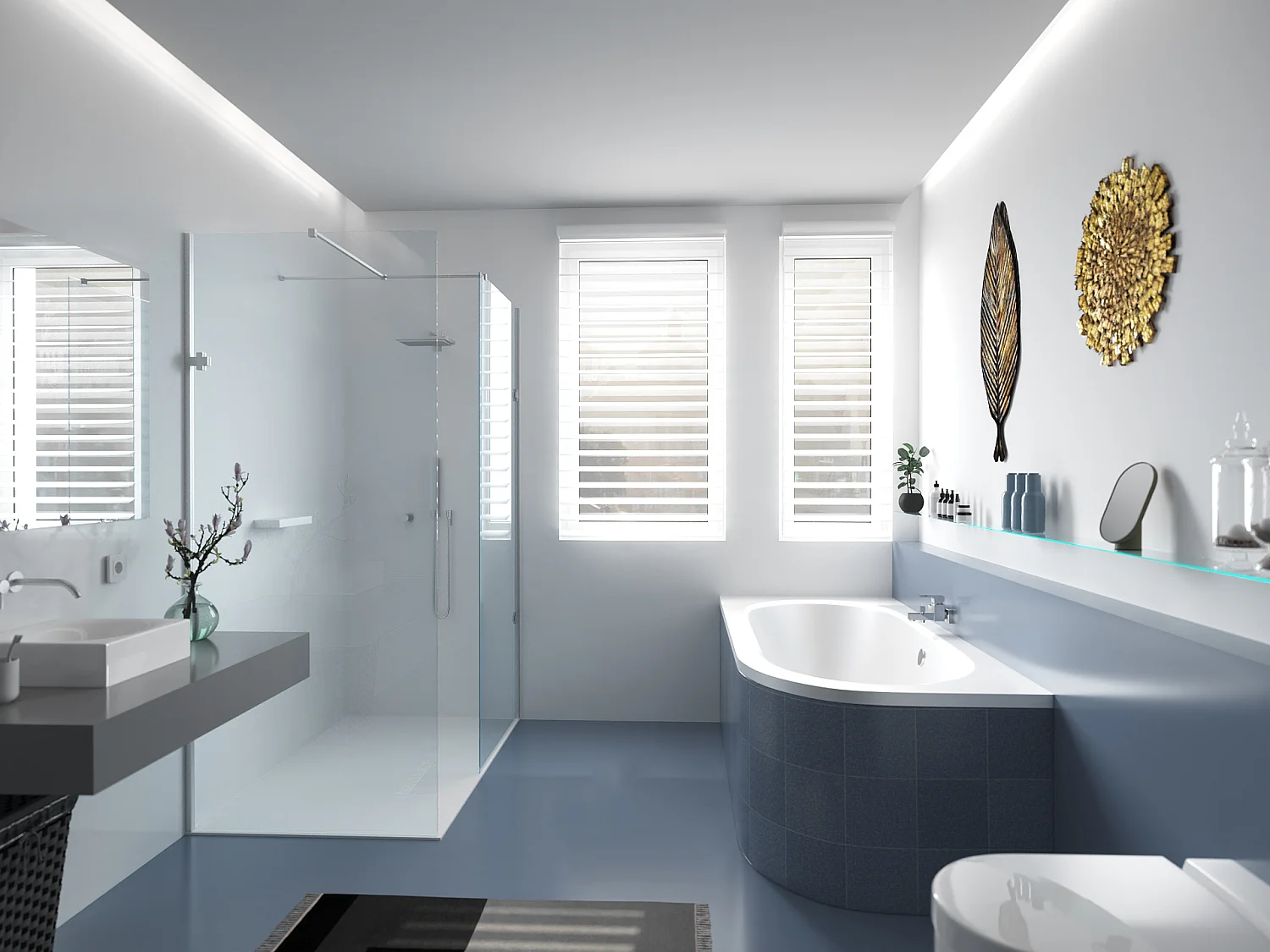 Badewanne Eckwanne AVITA 180x80 Links | Ablauf & Füße GRATIS !