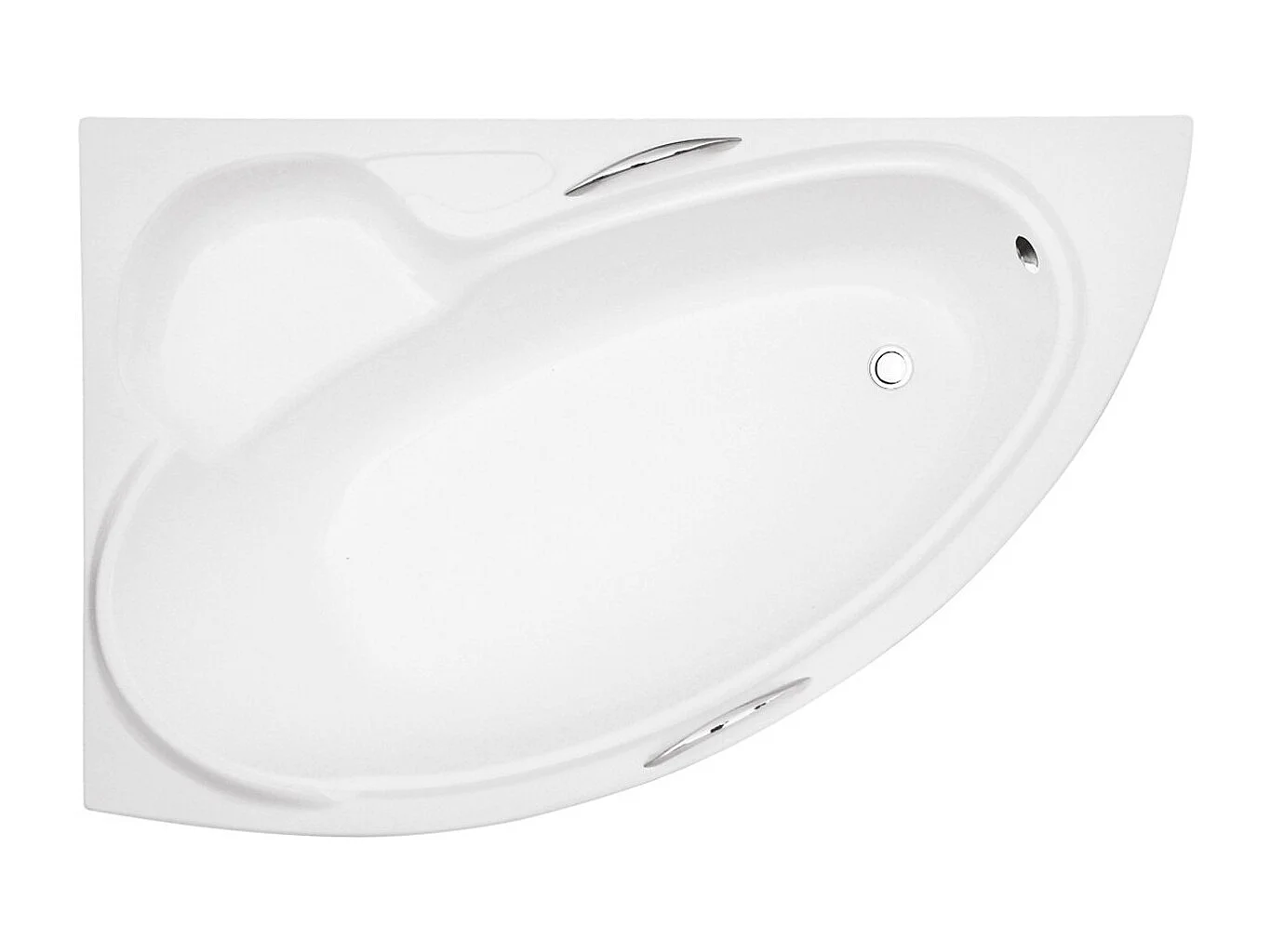 Hoekbadkuip BIANKA 150x95 links met piepschuim bekleding | Afvoer &amp; poten GRATIS!