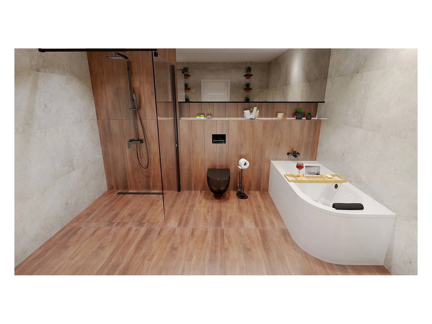 Badewanne Eckwanne AVITA 160x75 Links + Bambus Badewannenablage | Ablauf & Füße GRATIS !