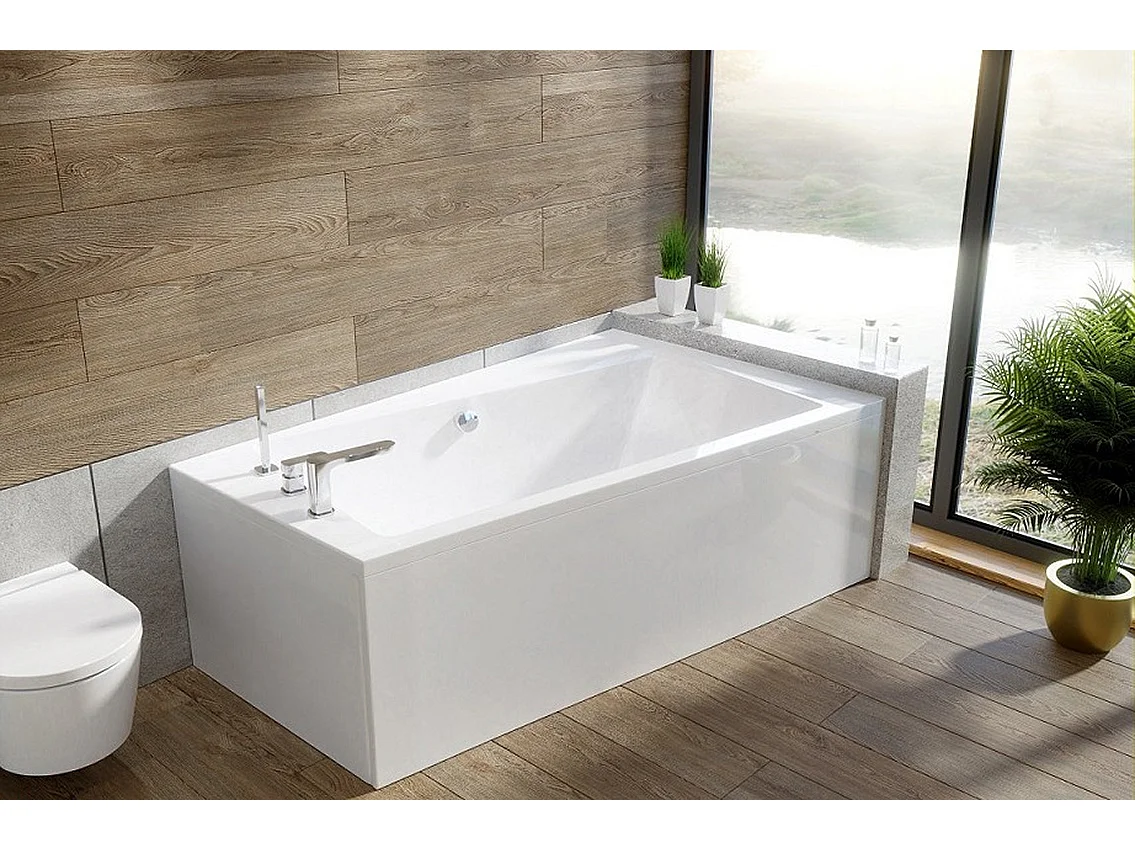 Badewanne Eckwanne INFINITY 150x90 Rechts | Ablauf & Füße GRATIS !