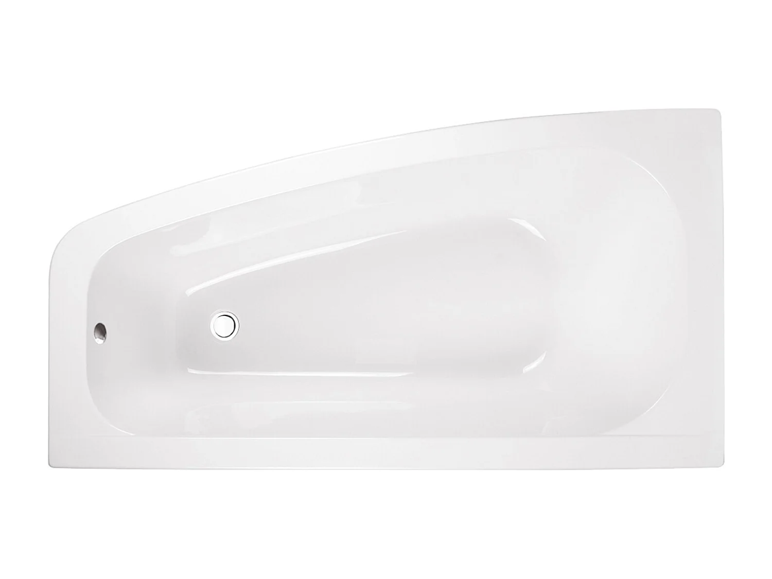 Badewanne Eckwanne LUNA 150x80 Links mit AcrylSchürze | Ablauf & Füße GRATIS !