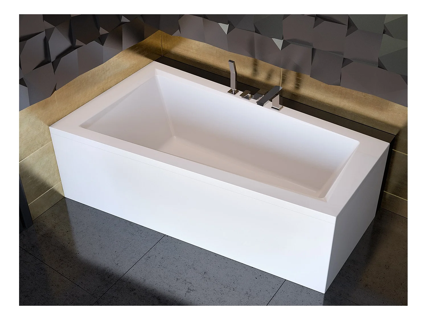 Badewanne Eckwanne INTIMA 150x85 Links + 1 Kopfstütze KODI | Ablauf & Füße GRATIS !