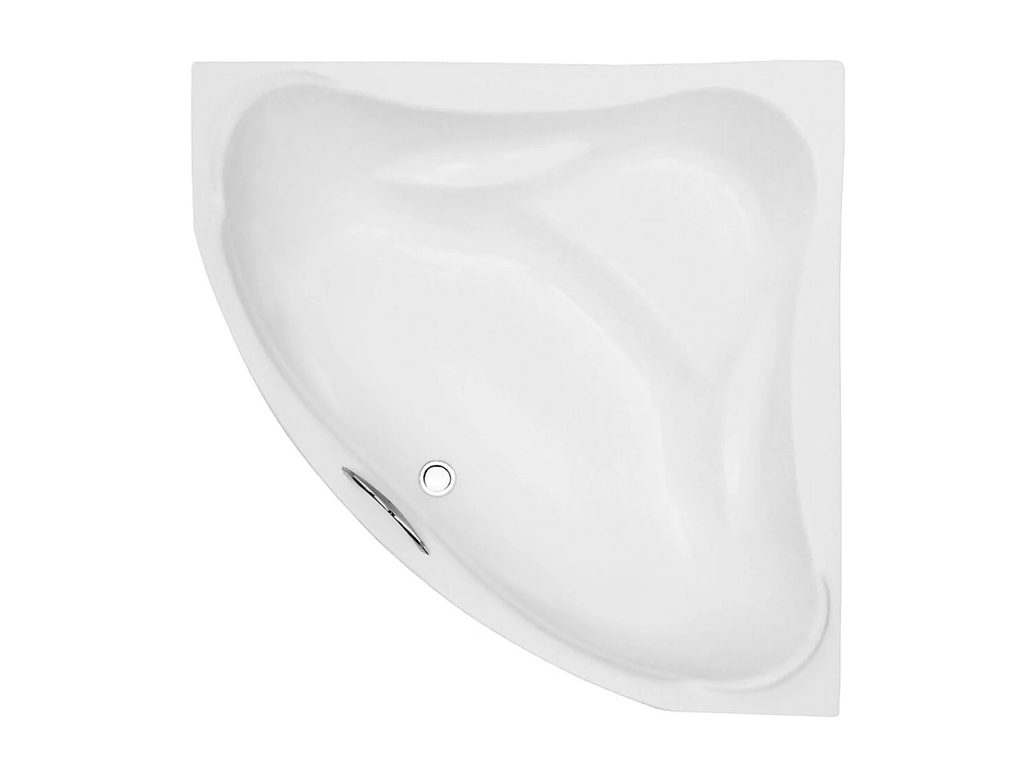 Badewanne Eckwanne EWA 134x134 | Ablauf & Füße GRATIS !