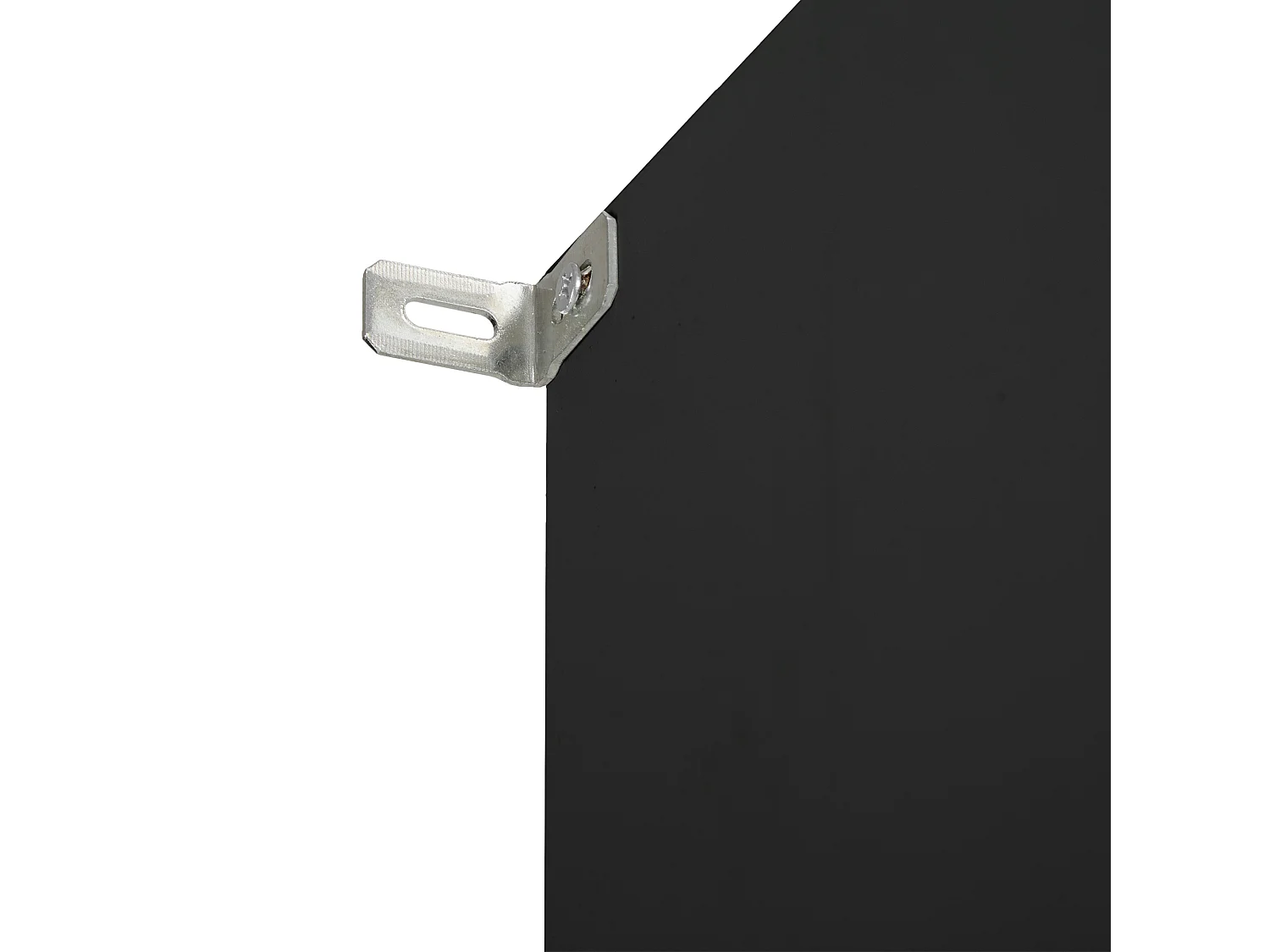 Appendiabiti nero con 6 ganci dorati e 3 ante - panca contenitore e 3 scomparti aperti