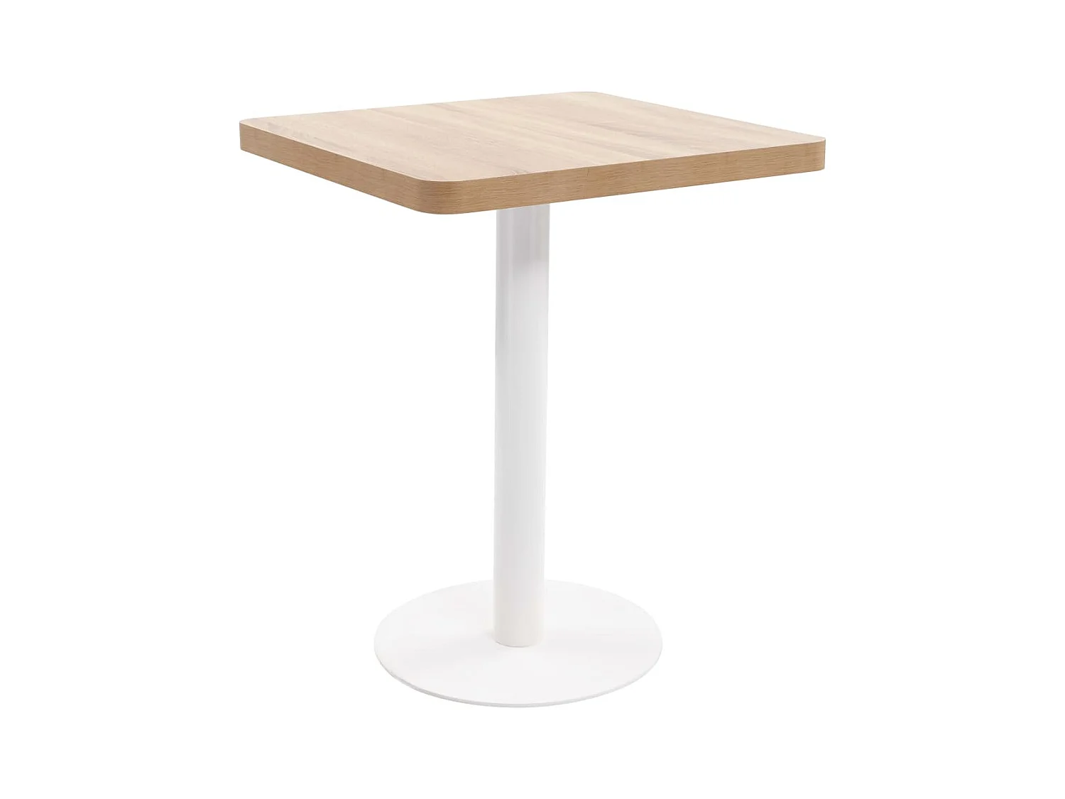 Table d'appoint auxiliaire table blanche 60 x 60 x 75 cm DEC036566