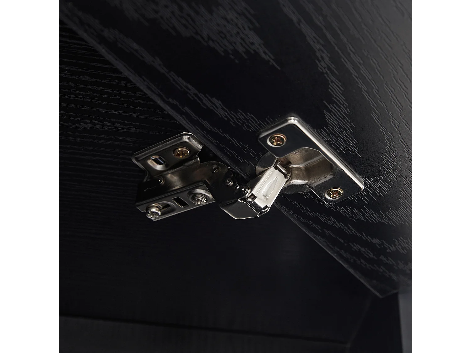 Vestiaire noir - Porte manteau avec 4 crochets et 1 porte - pour couloir