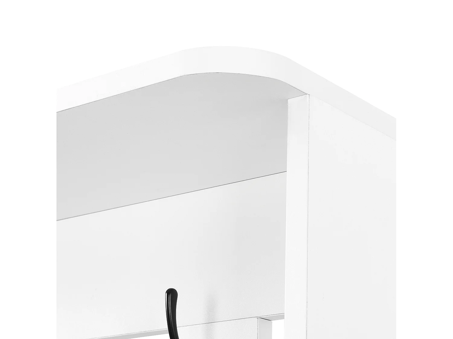 Armadio bianco - Appendiabiti con 3 cassetti e 1 anta - 4 ganci e 3 vani aperti