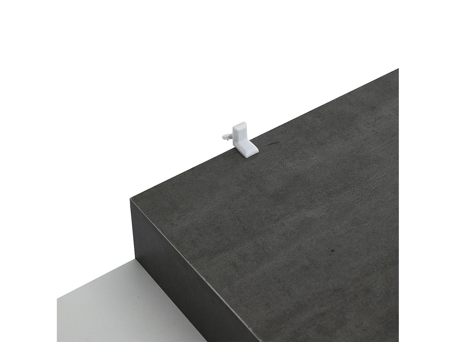 Meuble TV blanc - Meuble TV avec 4 portes et 2 tiroirs - avec éclairage LED et étagères en verre - pour salon et chambre