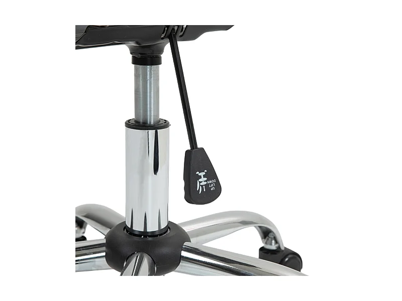 Silla de oficina gris - Silla de escritorio con función de balanceo y altura ajustable - para dormitorio y oficina