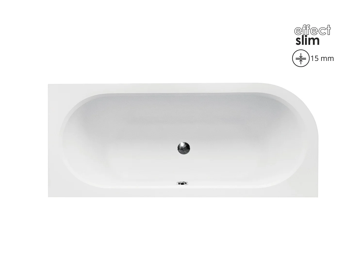 Badewanne Eckwanne AVITA SLIM 180x80 Rechts mit Styroporverkleidung | Ablauf & Füße GRATIS !