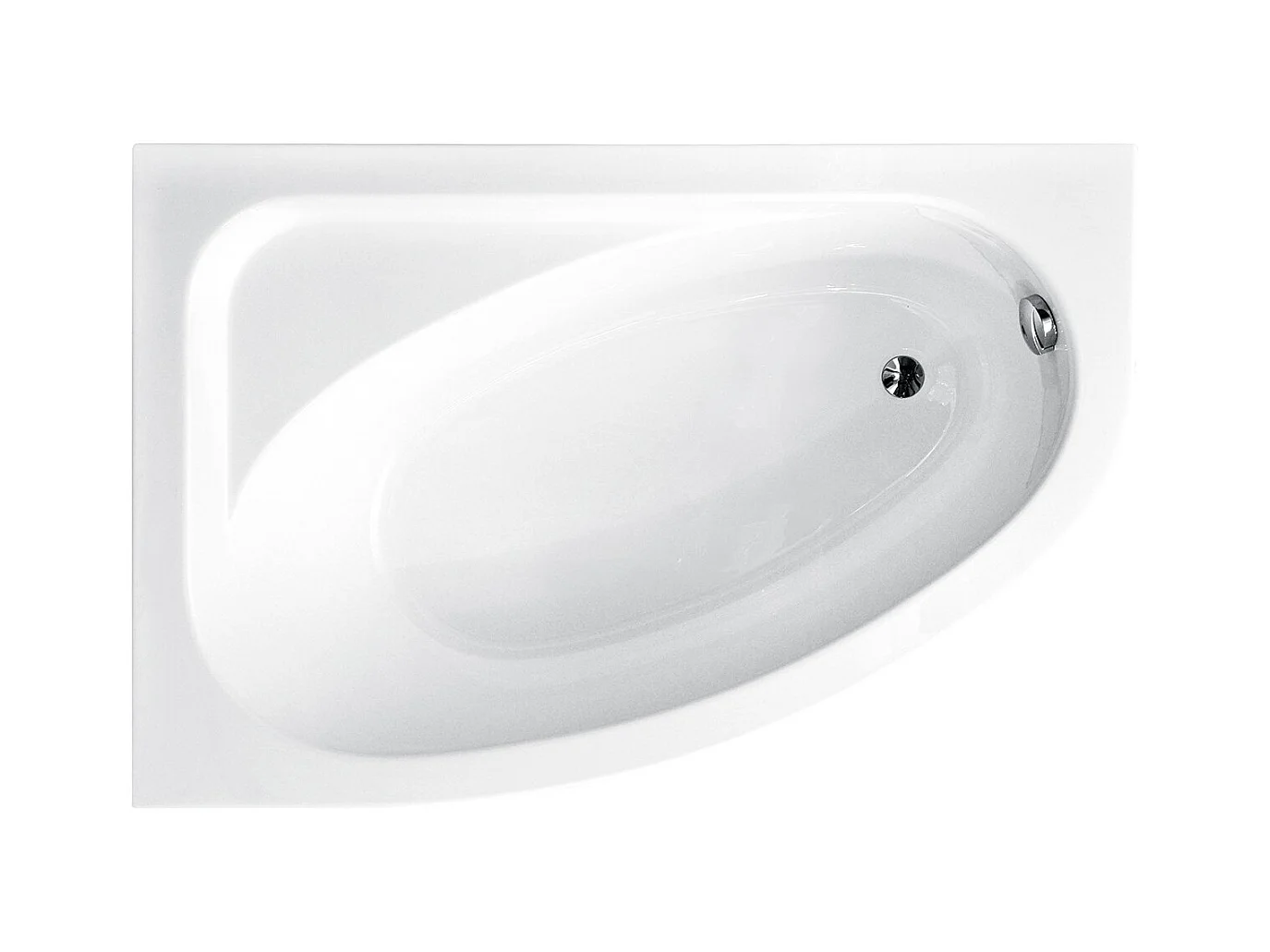 Badewanne Eckwanne CORNEA 140x80 Links mit AcrylSchürze | Ablauf & Füße GRATIS !