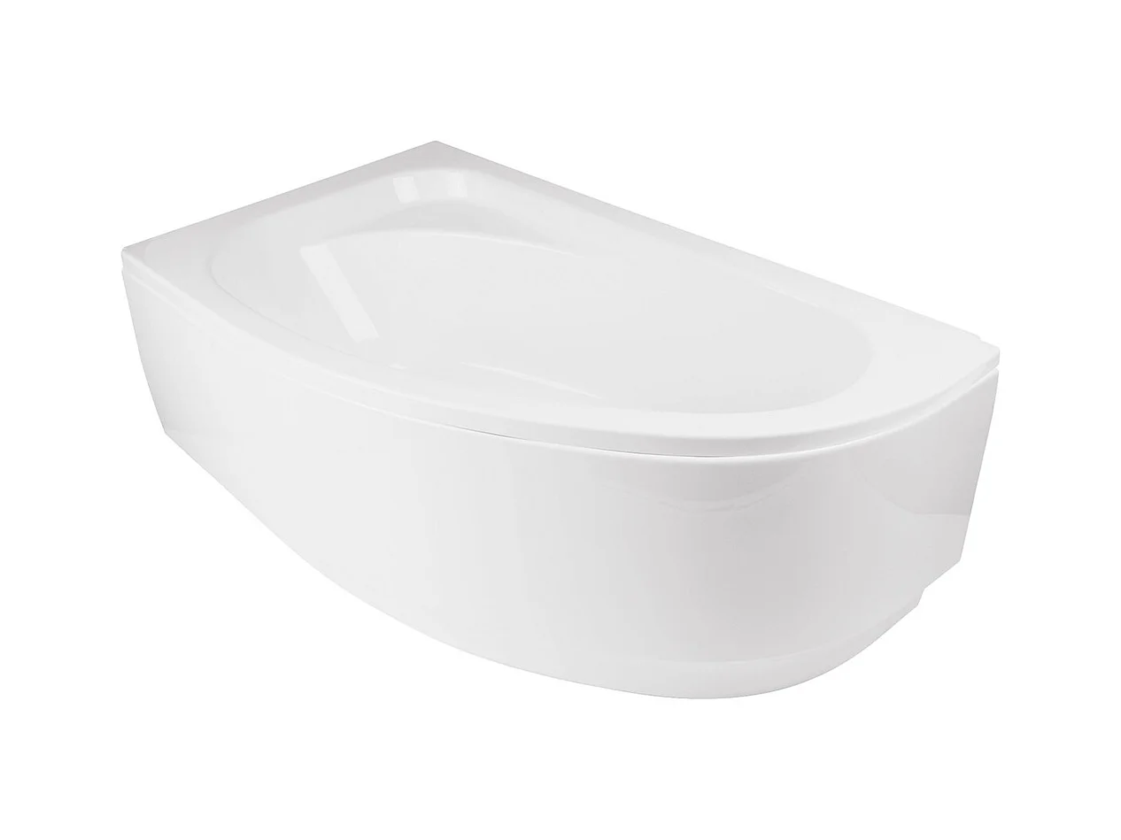 Badewanne Eckwanne CORNEA 140x80 Links mit AcrylSchürze | Ablauf & Füße GRATIS !