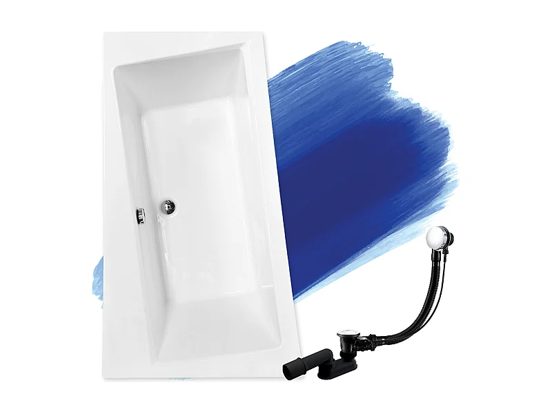 Badewanne Eckwanne INFINITY 150x90 Links | Ablauf & Füße GRATIS !