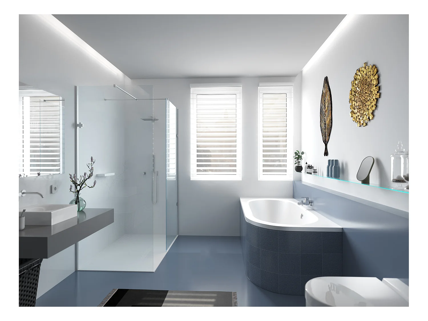 Badewanne Eckwanne AVITA 180x80 Links mit Styroporverkleidung | Ablauf & Füße GRATIS !