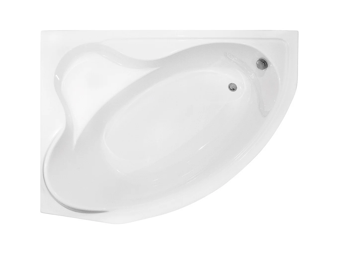 Hoekbadkuip DELFINA 166x107 links met piepschuimbekleding | Afvoer &amp; voeten GRATIS!