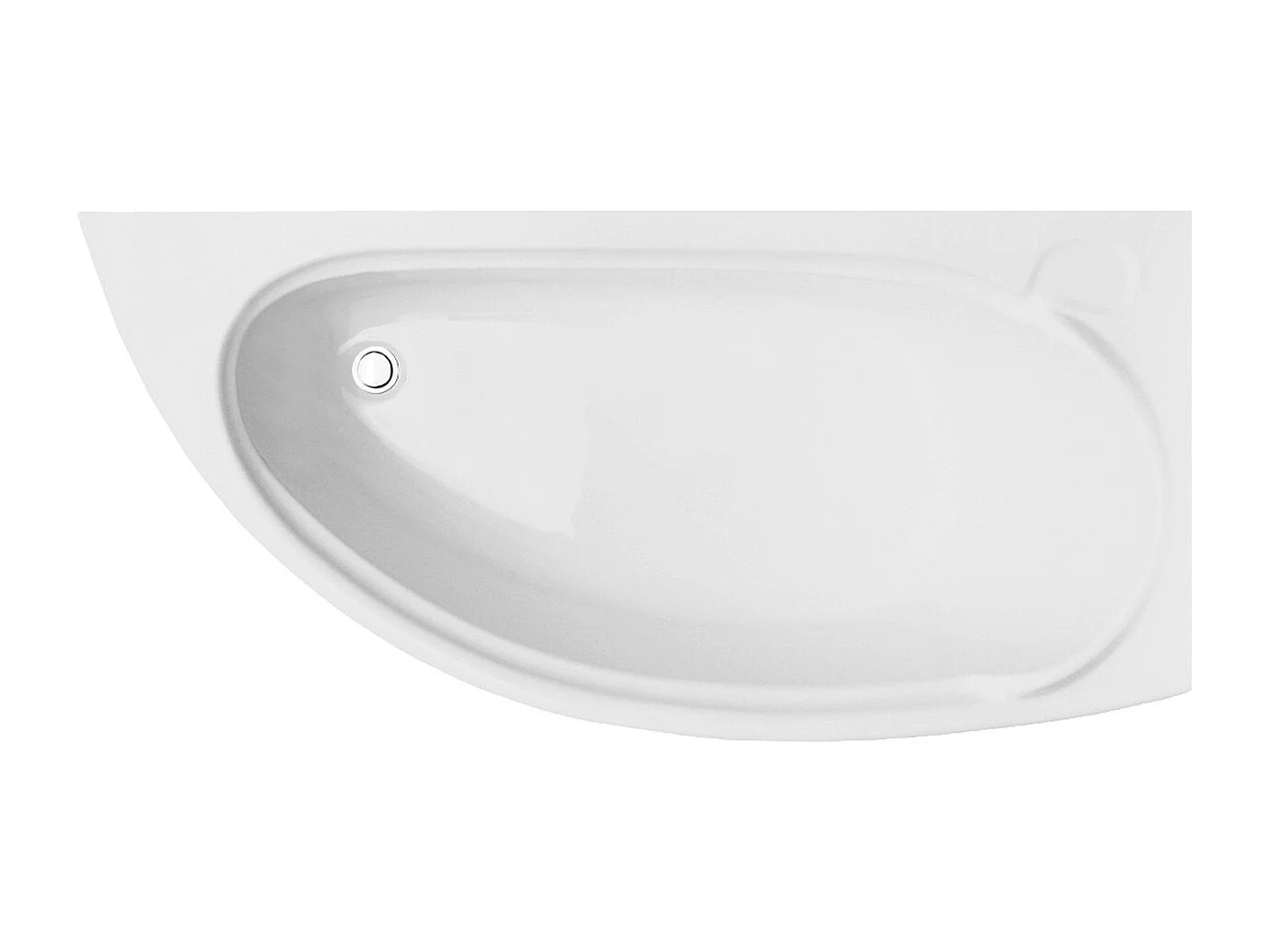 Hoekbad MINI 150x70 rechts met piepschuim bekleding | Afvoer &amp; poten GRATIS!