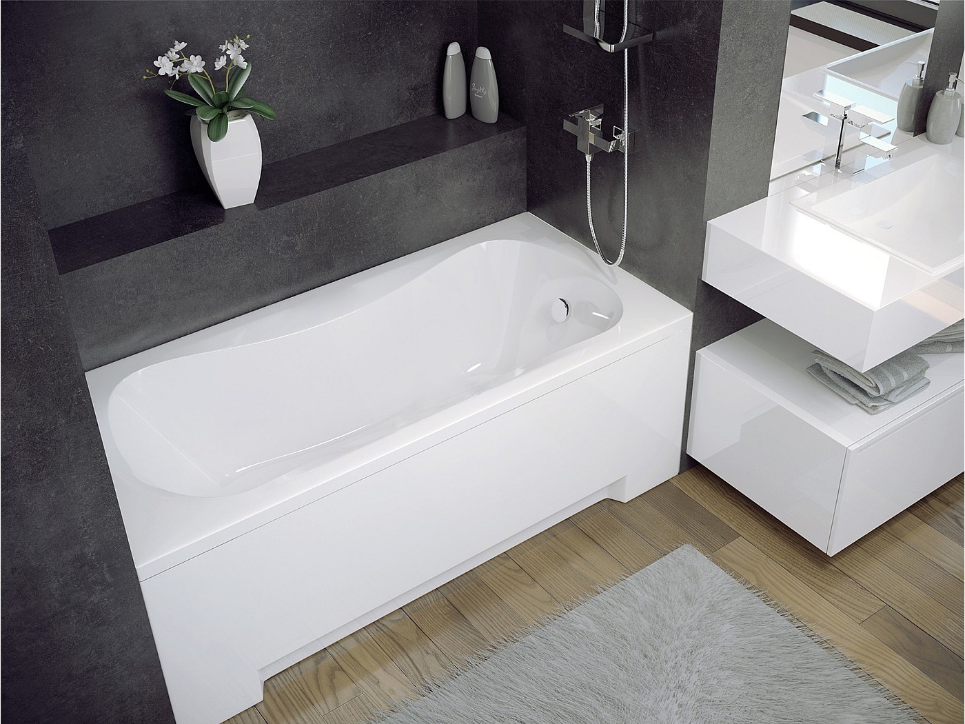 Badewanne 160x70 Mit Wannentrager