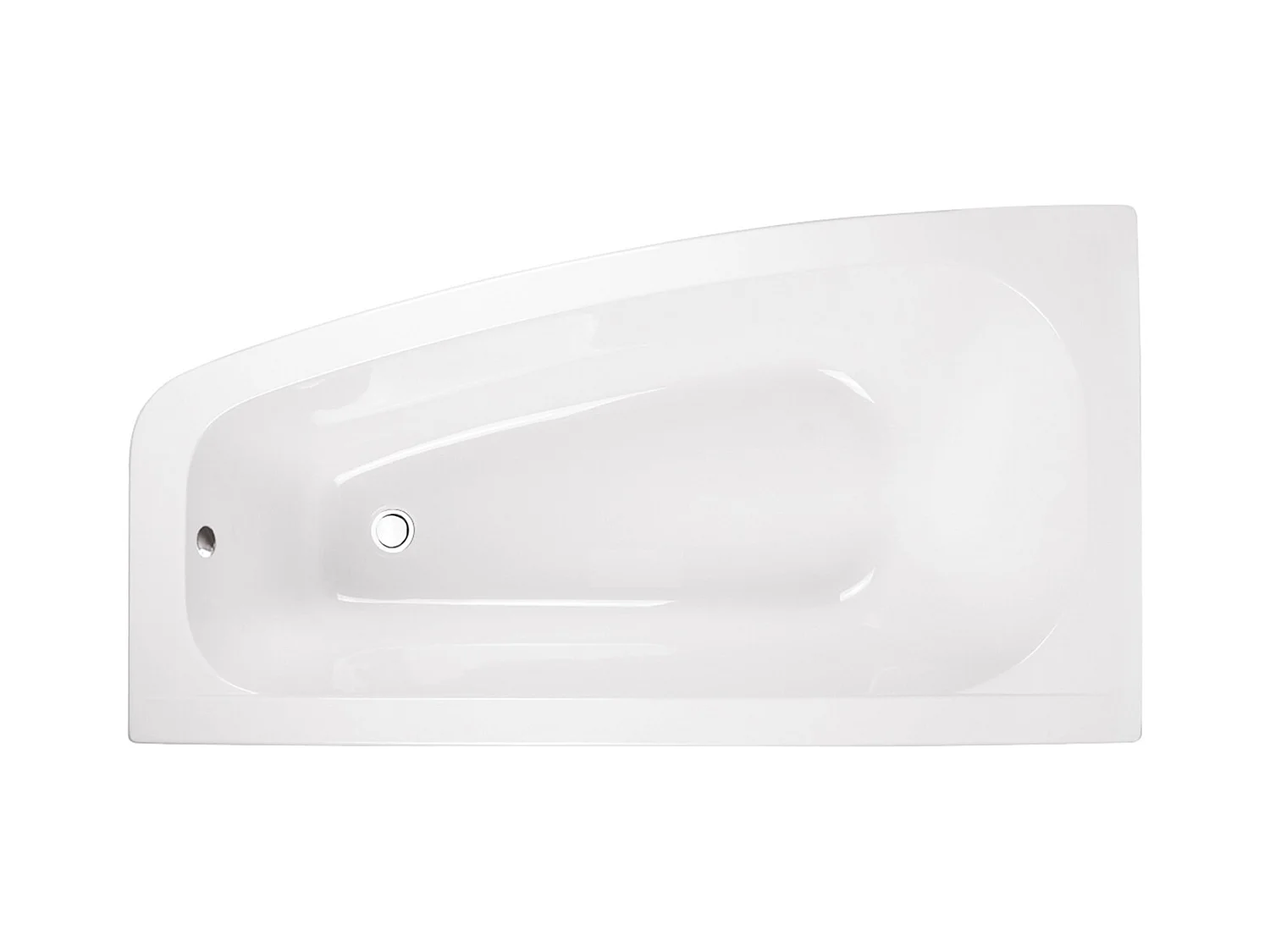 Badewanne Eckwanne LUNA 150x80 Links | Ablauf & Füße GRATIS !