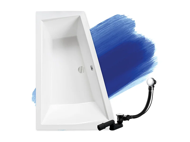 Hoekbad INTIMA SLIM 180x125 links | Afvoer &amp; poten GRATIS!