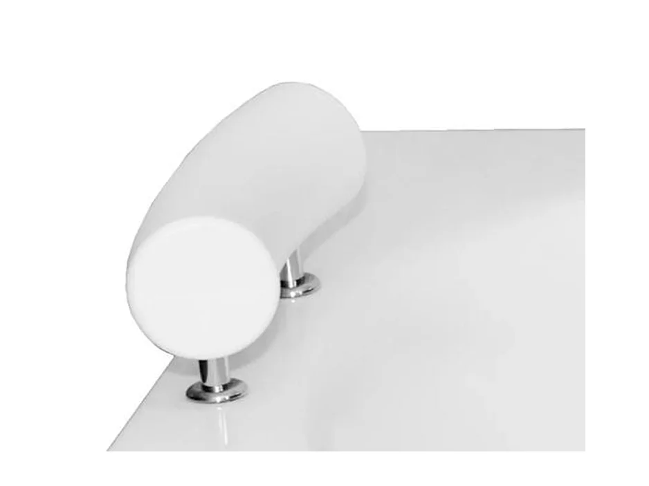 Baignoire rectangulaire 170x75 TALIA PREMIUM acrylique blanc + avec Tablier + Poignées + Repose Tête + Pieds + Vidage à chromé