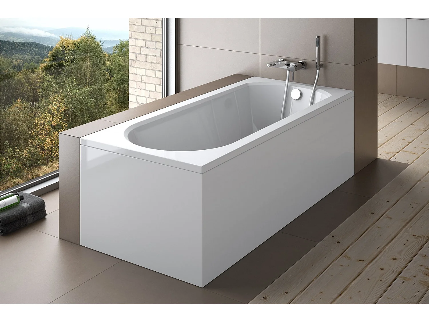 Badewanne Rechteck INTRICA 150x75 | Ablauf & Füße GRATIS !