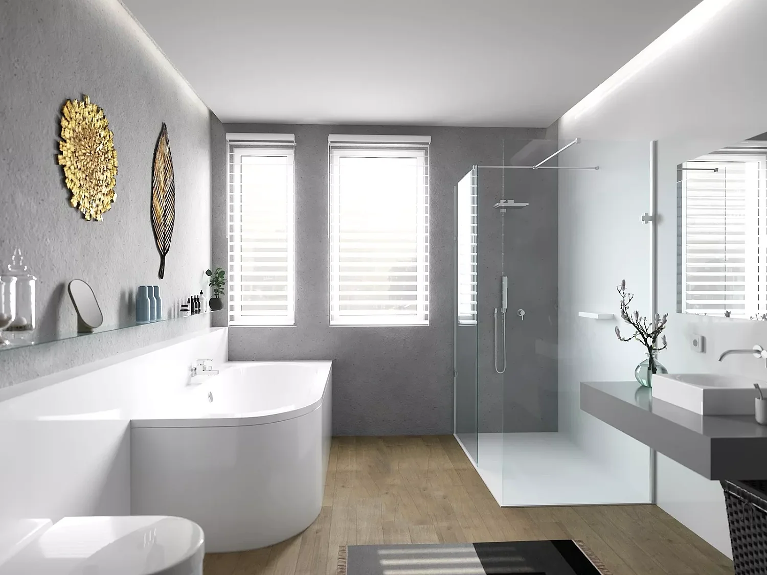 Badewanne Eckwanne AVITA 160x75 Rechts mit AcrylSchürze | Ablauf & Füße GRATIS !