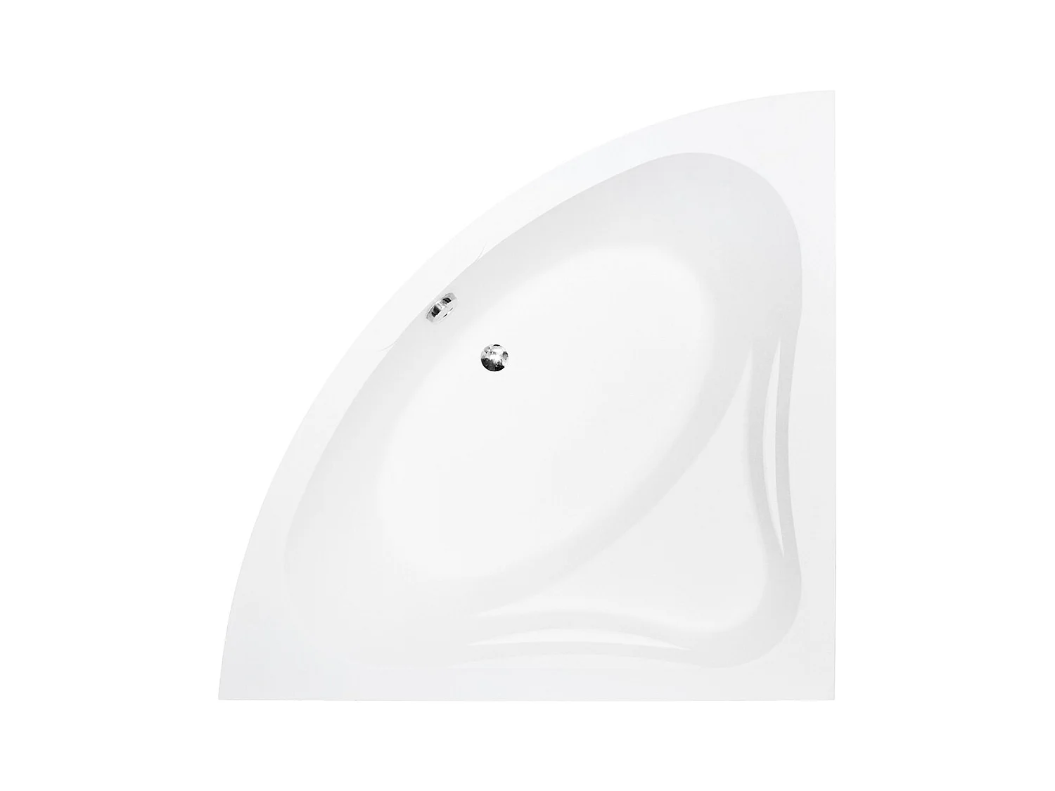 Hoekbad MIA 130x130 | Afvoer &amp; poten GRATIS!