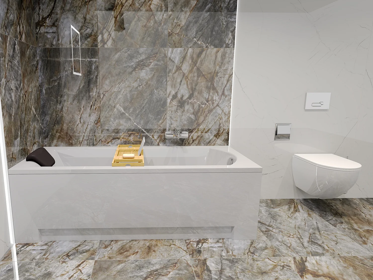 Badewanne Rechteck SHEA 150x70 + Kopfstütze KODI | Ablauf & Füße GRATIS