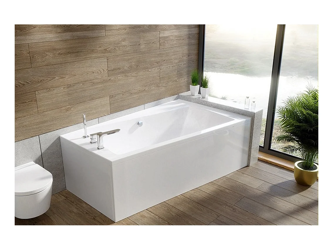 Badewanne Eckwanne INFINITY 160x100 Rechts | Ablauf & Füße GRATIS !