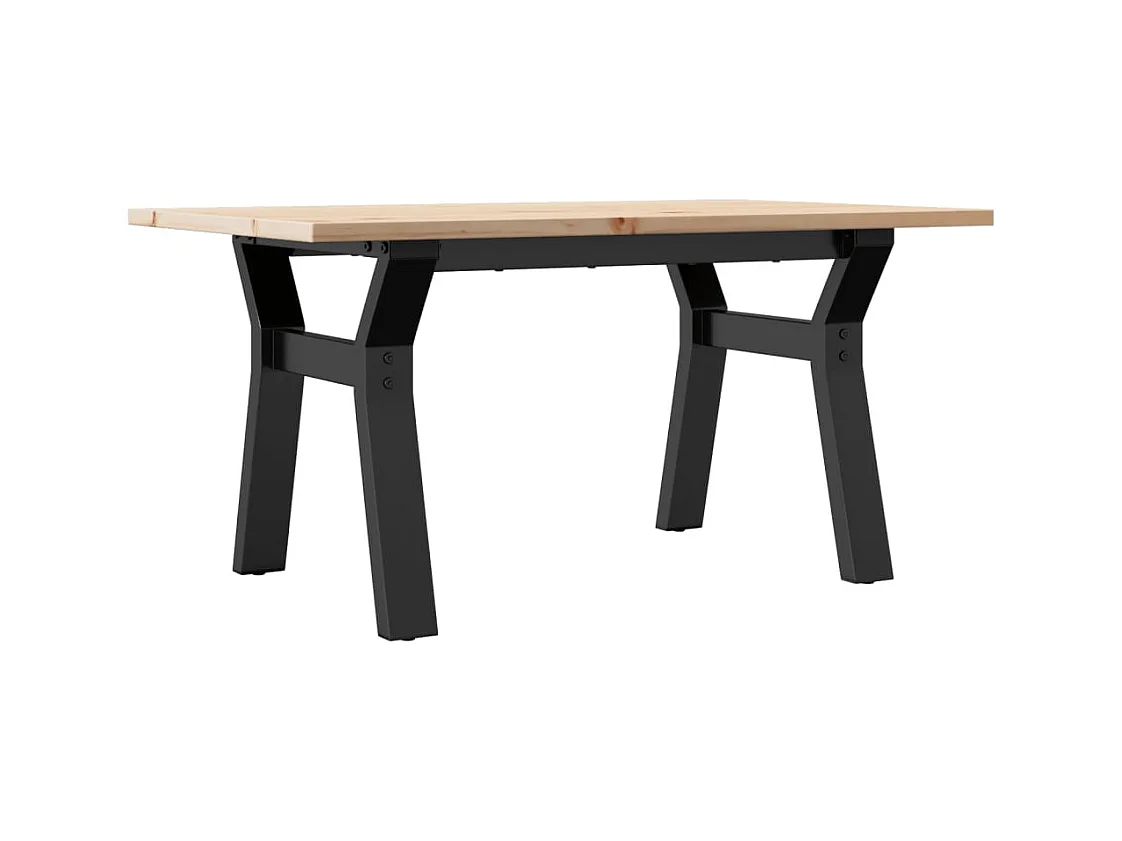 Table basse rectangulaire style marron 80 x 50 x 40 cm DEC036291