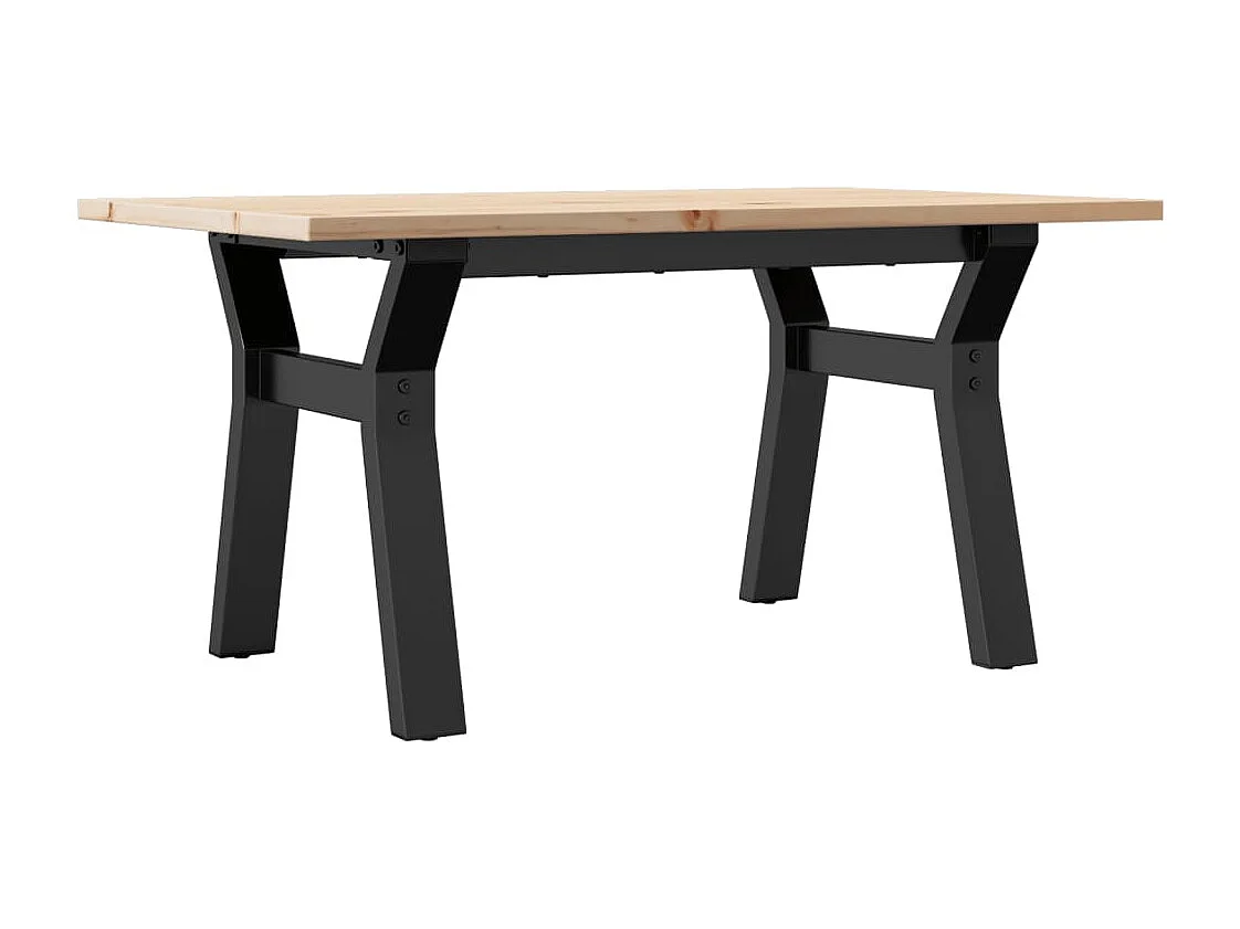 Table basse rectangulaire style marron 80 x 50 x 40 cm DEC036291