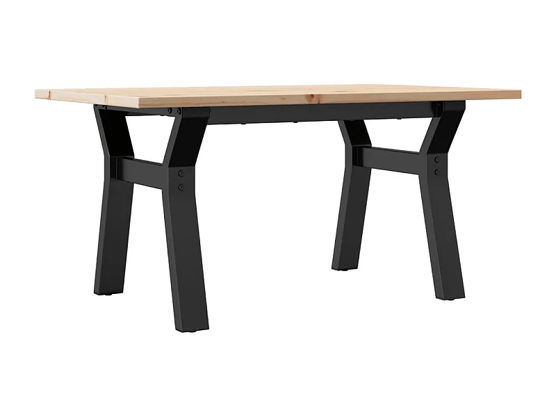 Table basse rectangulaire style marron 80 x 50 x 40 cm DEC036291