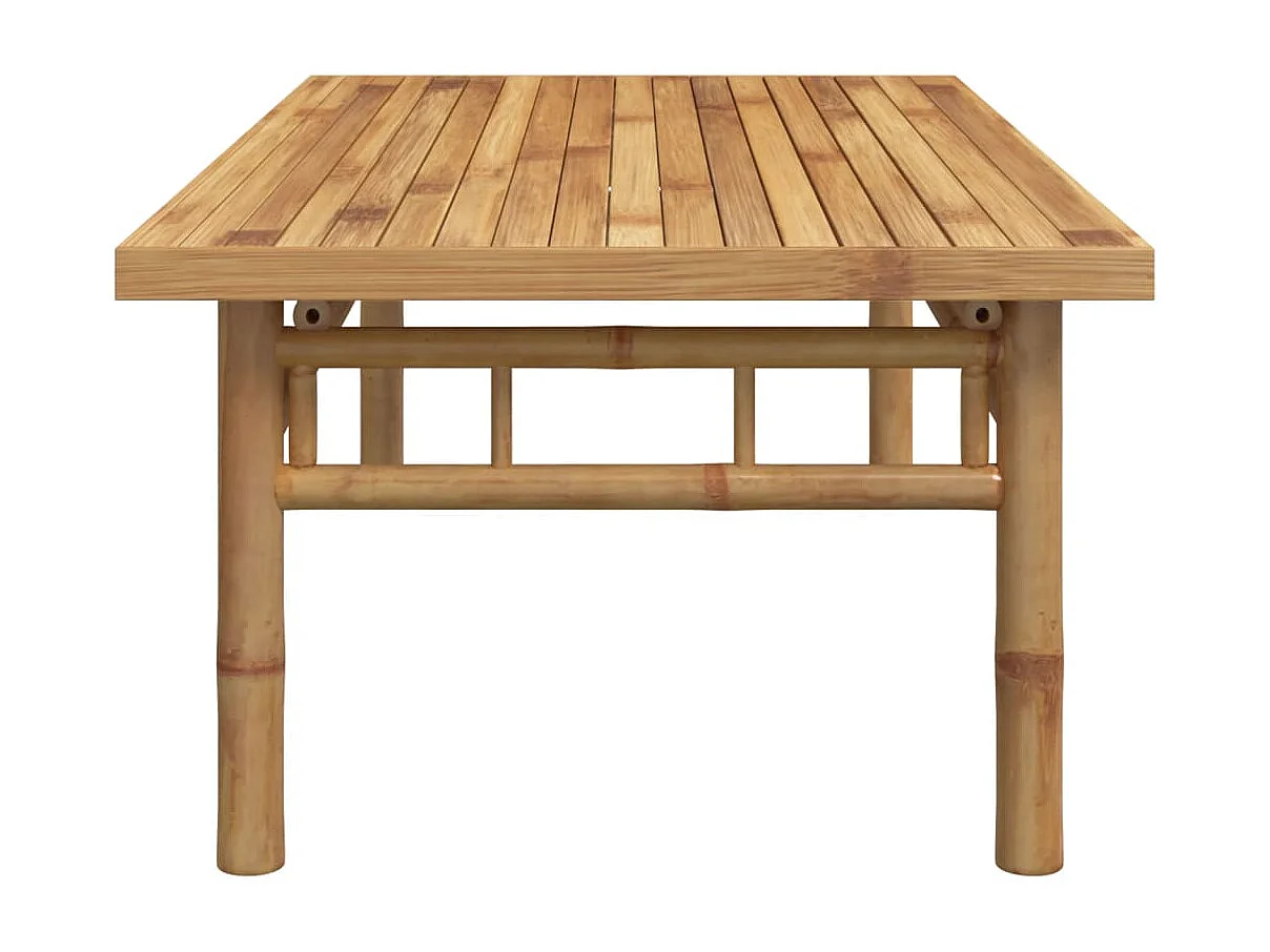 Table basse de salon bambou marron 110 x 55 x 35 cm DEC036994