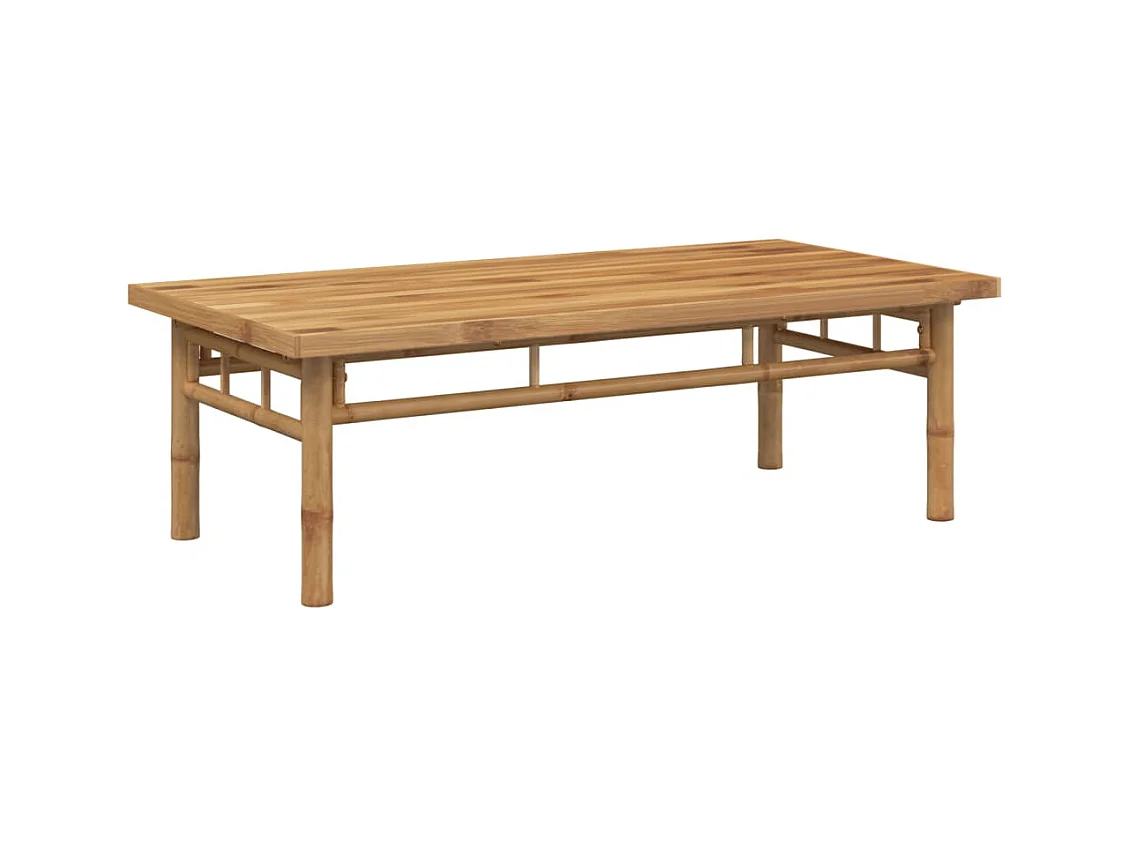 Table basse de salon bambou marron 110 x 55 x 35 cm DEC036994