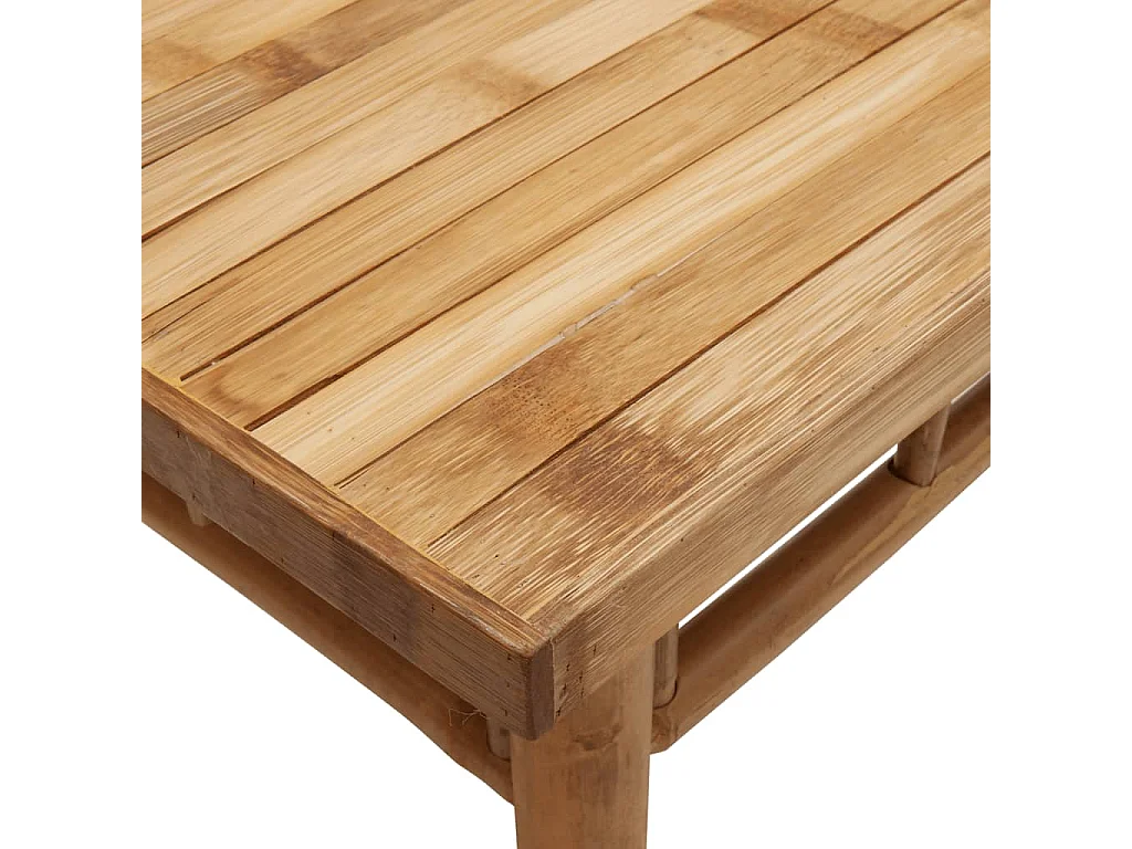 Table basse de salon bambou marron 45 x 45 x 35 cm DEC037062