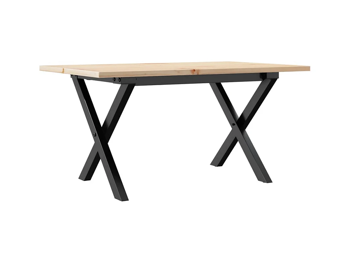 Table basse rectangulaire style marron 80 x 50 x 40 cm DEC036269