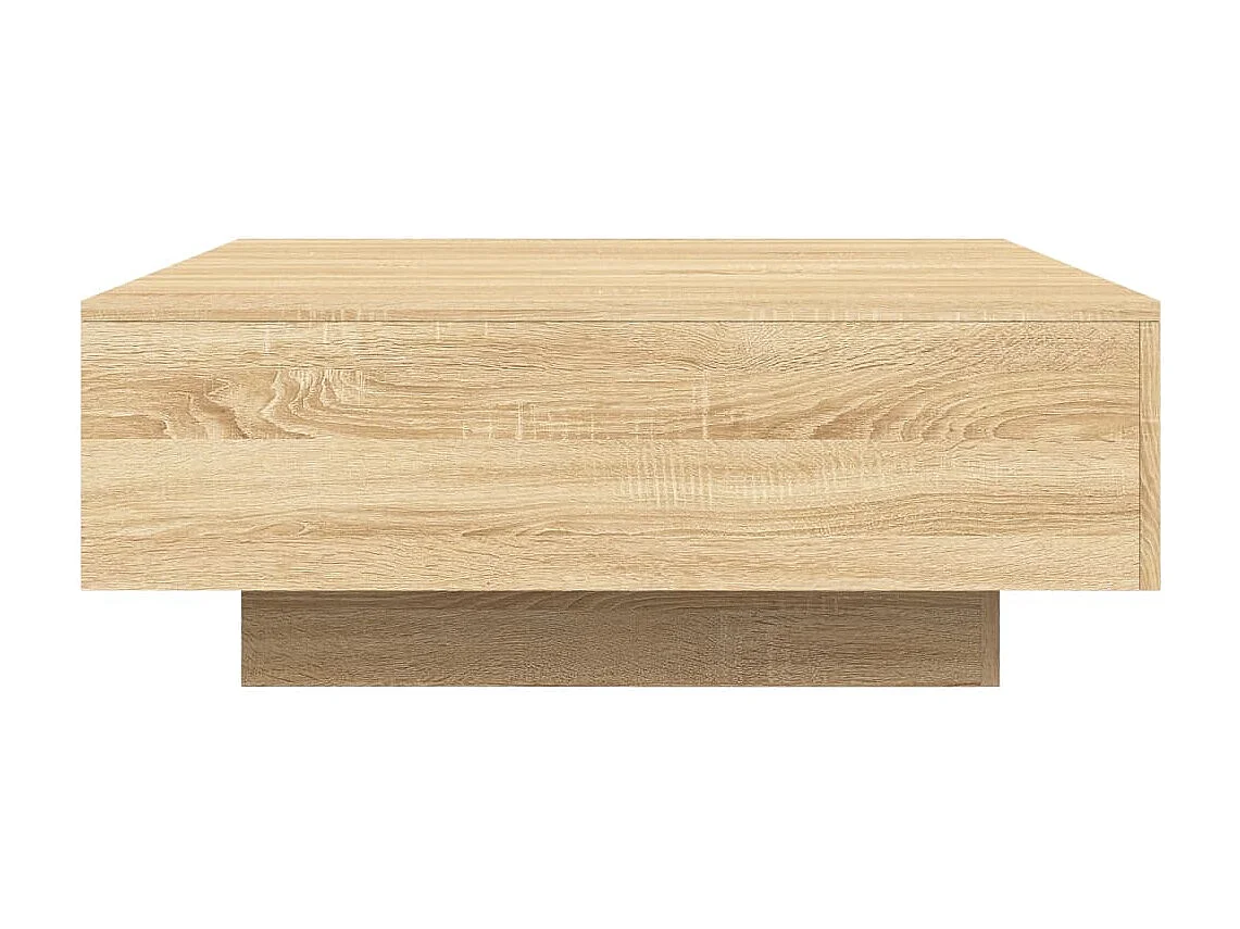 Table basse de salon bois beige 80 x 80 x 31 cm DEC037649