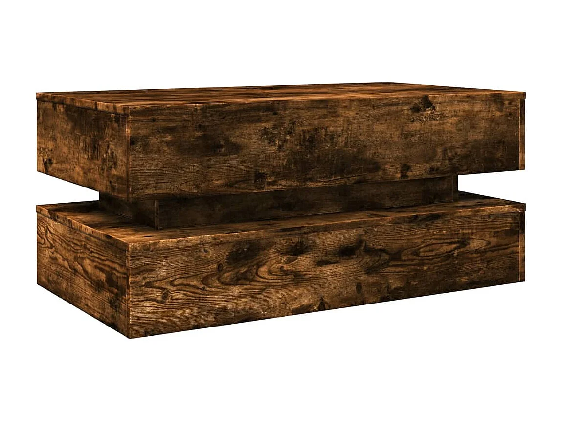 Table basse de salon bois marron 90 x 50 x 40 cm DEC037624