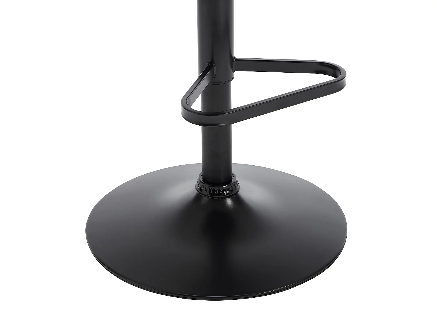 Lot de 2 tabourets en velours côtelé et métal noir - Hauteur réglable - Terracotta - LILIYA