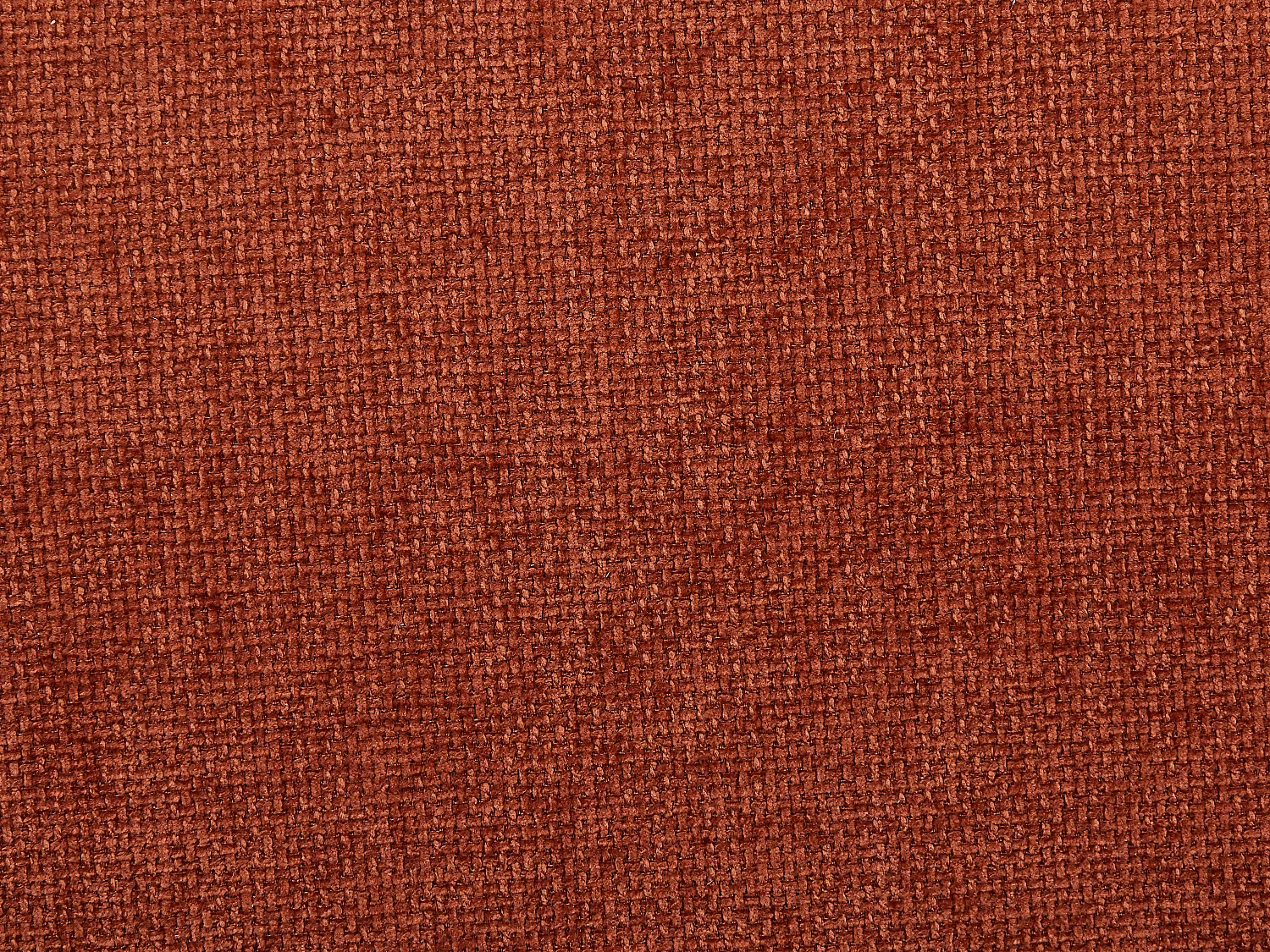 Lot de 2 tabourets en tissu texturé et métal noir - Terracotta - ASILOVA